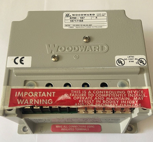 Woodward  8290-187  Epg Isochronous Speed Controller, 12 Vdc