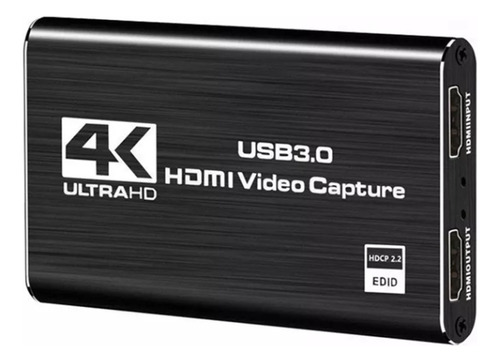 Capturador Video Hdmi Usb 3.0 4k Windows Mac Linux Micrófono