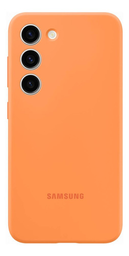 Case Samsung Silicone Cover Para Galaxy S23 Normal Naranja
