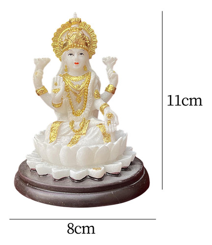 Escultura Da Prosperidade Da Estátua Da Deusa Hindu Lakshmi