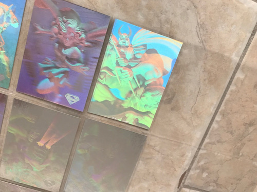 12 Hologramas De Superman Holo Series Dc Cards Skybox 1996 (Usado)