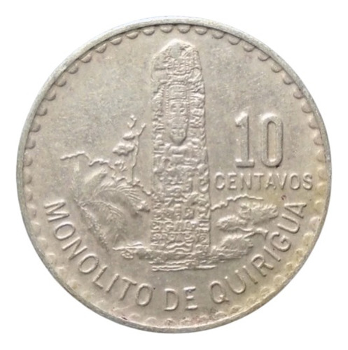 Guatemala 10 Centavos Años: 1971-1973 X Pieza Gt#01