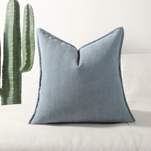 2 Fundas De Cojín Decorativas De Pana De Estilo Bohemio 45cm Caqui Pana