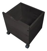 Comprar Baul Juguetero Organizador Con Cajon Y Ruedas Estilo Moderno Madera Maciza Sajo 35x31 Color Negro