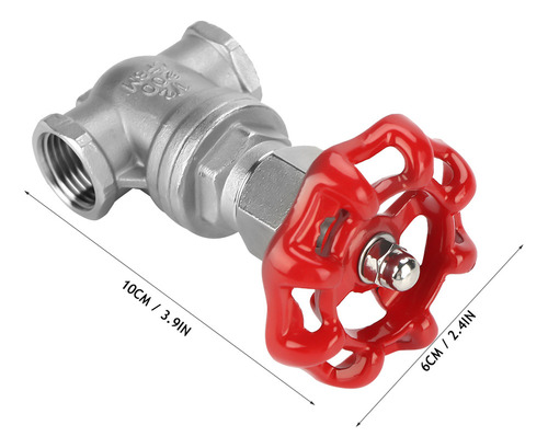 Válvula De Compuerta De Acero Inoxidable Dn15 Bspp G1/2 Escl