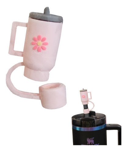 Tapa De Silicona Para Sorbete De Vaso Termico Vaso Rosa Claro