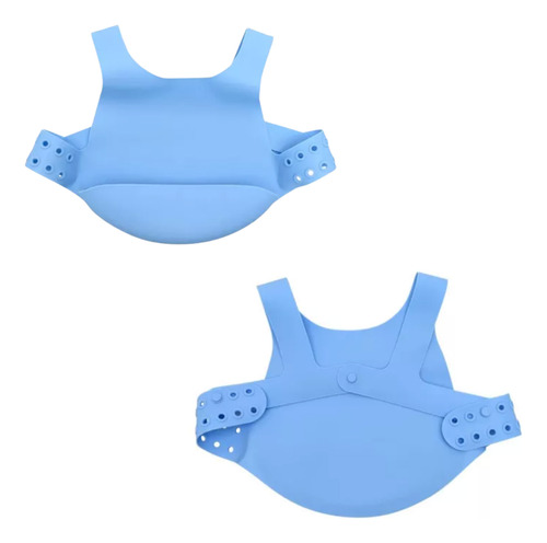 Babador De Silicone Com Cinto E Pega Migalhas Impermeável