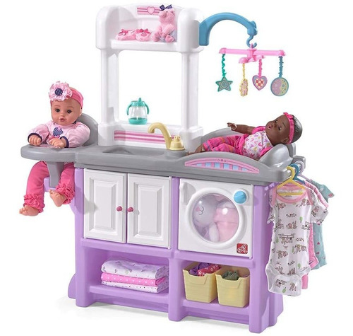 Step2 Love &amp; Care Deluxe Nursery Kids Playset, Púrpura