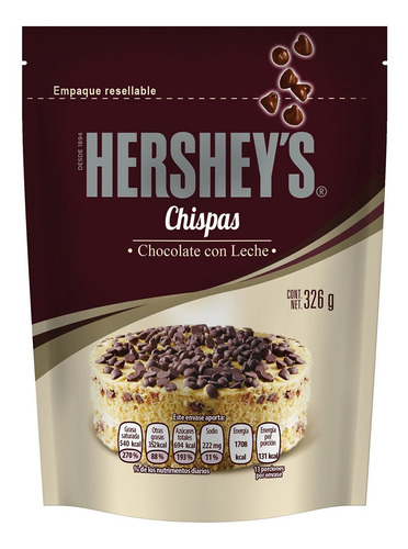 Chispas Hershey's Chocolate Con Leche 326g