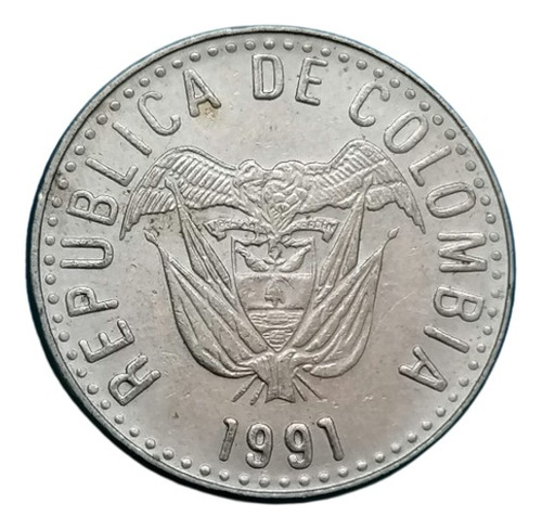 Colombia Moneda 10 Pesos 1991