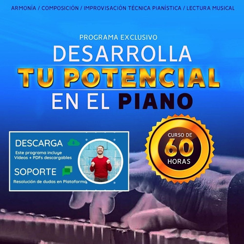 Curso De Piano Completo  (6 En 1) Versión Descargable