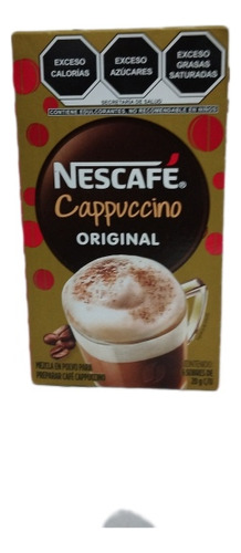 Nescafé Capuchino Sabor Original Caja Con 6 Sobres De 22g Cu