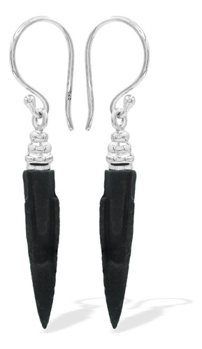 Aretes Colgantes De Punta De Flecha De Bronce Escita Plata