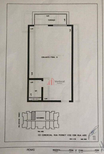 Sala Para Alugar, 39 M² Por R$ 2.500,00/mês - Tatuapé - São Paulo/sp - Sa0225