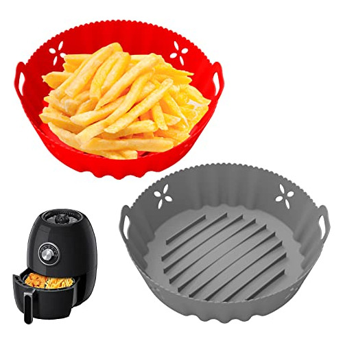 2 Pack Air Fryer Silicone Liners, Accesorios De Freidora De