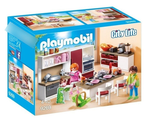 Playmobil Cozinha City Life 9269 - 102pç