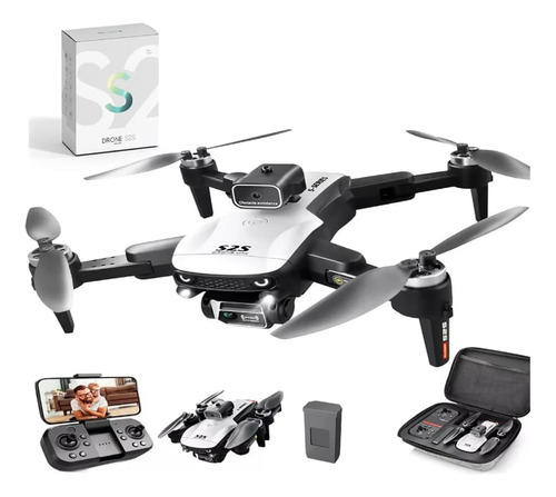 Drone S2s Max Dual Câmera - Motores Brushless Cor Branco