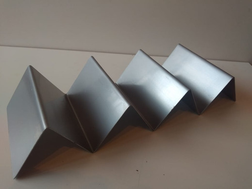 Porta Taco De Acero Inoxidable Para 3-4 Tacos Set 10 Piezas