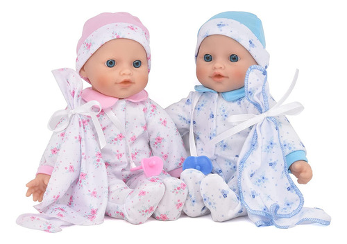 Muñecas Gemelas De Cuerpo Suave Para Niños Pequeños En Caja