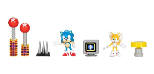 Muñeco Sonic Playset The Hedgehog Diorama, Sonic Y Tails