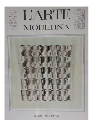 Revista L´arte Moderna Filiberto Menna Italia