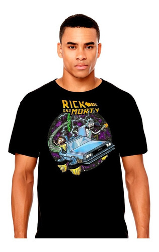 Rick And Morty - Delorean - Serie - Polera- Cyco Records