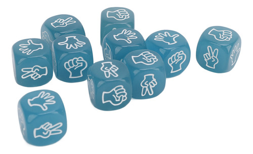 Juego De Dados De Papel Rock Scissors, 10 Unidades, Finger G