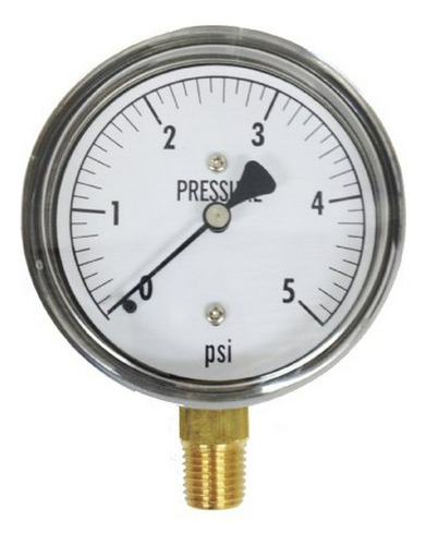 Manómetro De Baja Presión 5 Psi Kc25-5