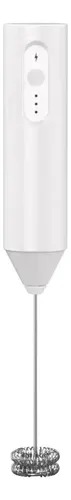 Espumador De Leite Elétrico Recarregável Manual Branco 3.7v