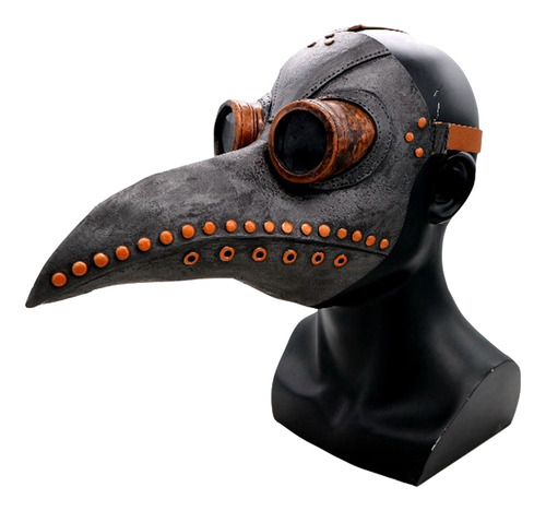 Cubrebocas Para Halloween De Plague Doctor Bird Con Pico Lar