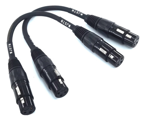 Wjstn Adaptador Xlr Hembra A Hembra Cable De Micrfono De 3 P