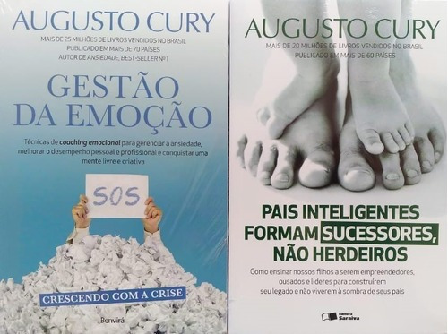 Gestão Da Emoção + Pais Inteligentes Formam Sucessores, Não Herdeiros, De Augusto Cury. Editora Benvirá, Edição 1 Em Português