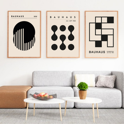 Set 8 Laminas Imprimibles Cuadros Estilo Bauhaus Moderno