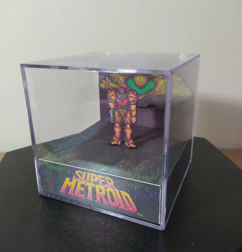 Cubo Diorama Super Metroid Snes