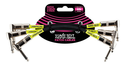 Set Cables Patch Plug/plug Ernie Ball 6050 15cm .onoffstore.