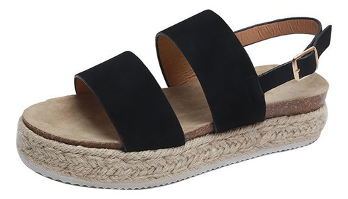 Sandalias Cómodas De Verano Para Mujer, Puntera Abierta, Pla