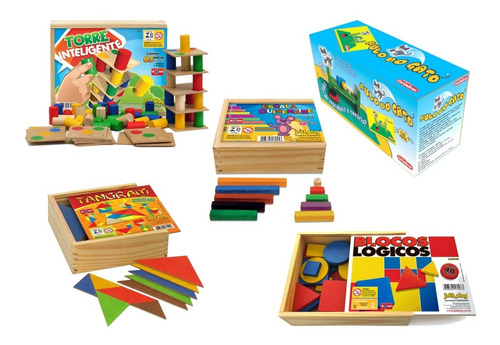 Blocos Lógicos Pulo Gato Tangram Torre Inteligente Escala