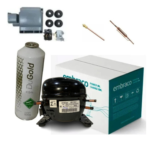 Compressor Embraco 1/5 R134 Em2u60hlp/ Emr70hlr Geladeira