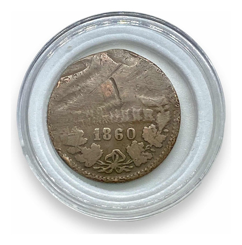 Moneda Antigua X Ciudad Nassau De Alemania De 1 Kreuzer 1860 (Usado)