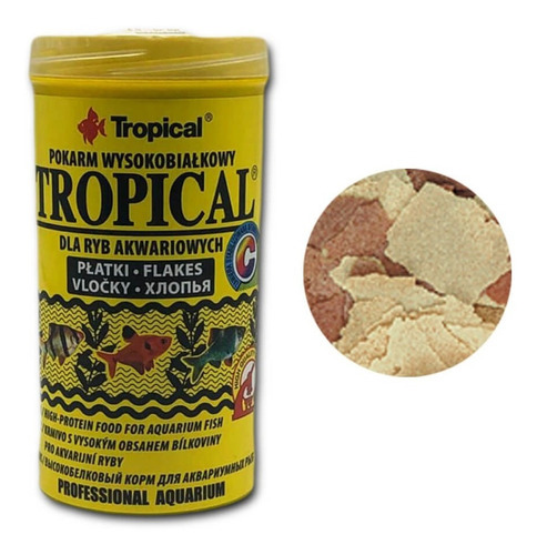 Ração Em Flocos Para Peixes Ornamentais Tropical 50gr