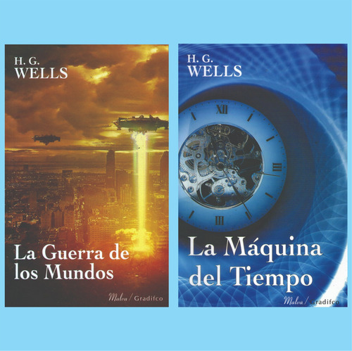 Herbert G. Wells Lote X 2 Libros La Guerra De Los Mundos