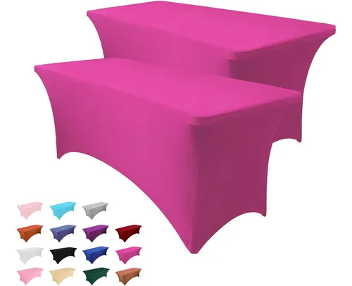 comprar Mantel Rectangular Ajustable De Spandex Para Mesa De 6 Pies