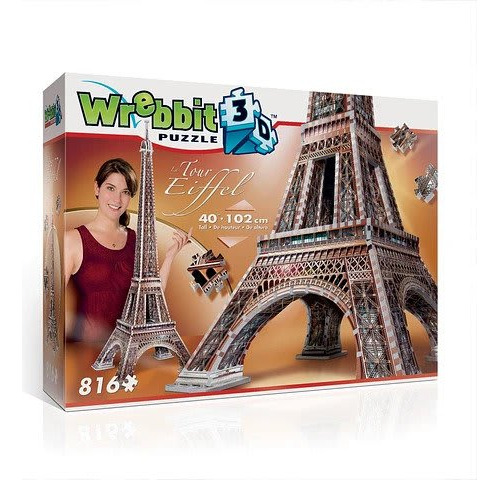 Puzzle Wrebbit 3d Torre Eiffel 816 Piezas Universo Binario