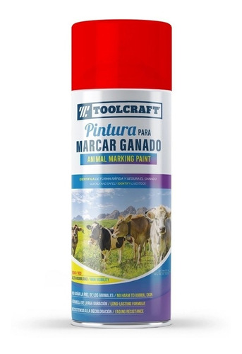 Pintura En Aerosol Para Marcar Ganado Toolcraft Tc5840