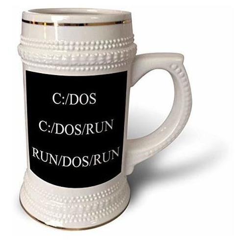 Taza 3drose Dos Run-stein, 18 Oz (stn *******), 22 Oz, Blanc