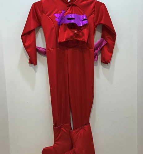Imagen 1 de 4 de Disfraz Niño Pj Masks Owlette Rojo