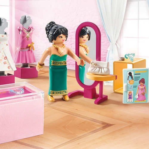 Imagen 3 de 6 de Playmobil Tienda De Moda Festiva Vestidos Fiesta City 70677