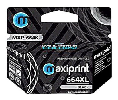 Cartucho Maxiprint Xl 664 Negro Compatible Para Hp