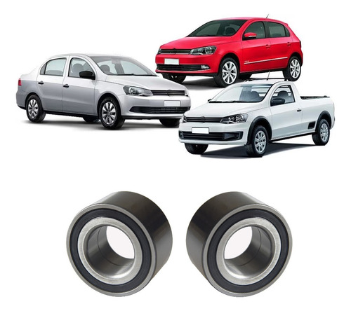 Kit X2 Ruleman Delantero Abs Vw  Voyage Saveiro Gol Trend