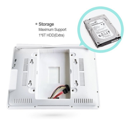 Kit Central De Cámaras Seguridad Con Pantalla De Monitoreo